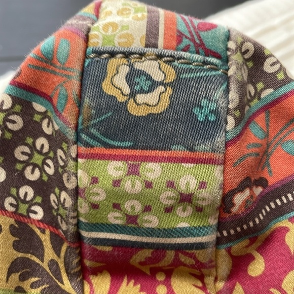 FOSSIL crossbody bag/purse colorful metal hardware some fading/wear See pics - Picture 6 of 12